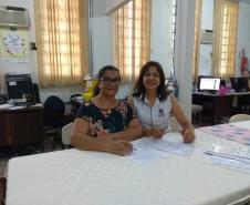 Professores da Rede Pública Estadual do NRE de Loanda assinam Termo de Compromisso e firmam sua participação no PDE- turma 2019 por meio de aproveitamento de título de Pós-graduação Stricto Sensu.
